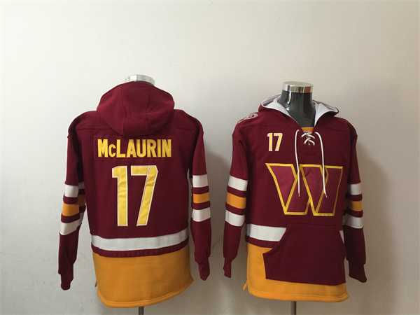 Men's Washington Commanders #17 Terry McLaurin Burgundy Lace-Up Pullover Hoodie,We sell and wholesale Men's Washington Commanders #17 Terry McLaurin Burgundy Lace-Up Pullover Hoodie on line form chian!